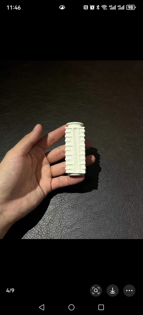 古玩陶瓷漿胎琮式瓶真品鑒賞圖