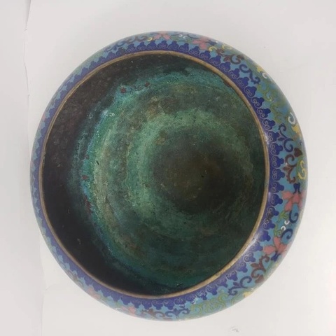 古玩雜項景泰藍香爐真品鑒賞圖