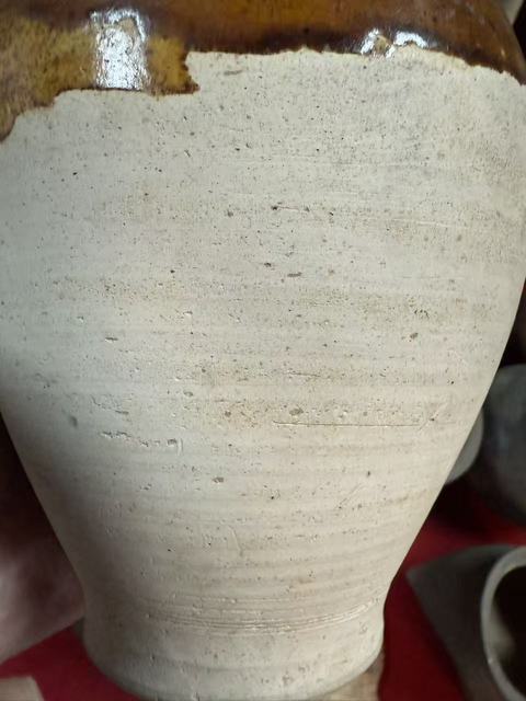 古玩陶瓷黃釉雙龍瓶真品鑒賞圖