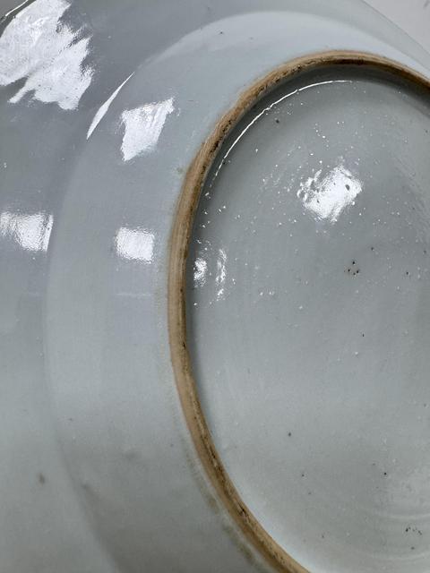 古玩陶瓷乾隆青花倭角盤真品鑒賞圖