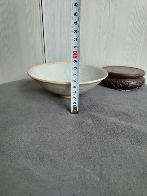 古玩陶瓷宋代影青菠蘿娃娃碗真品鑒賞圖