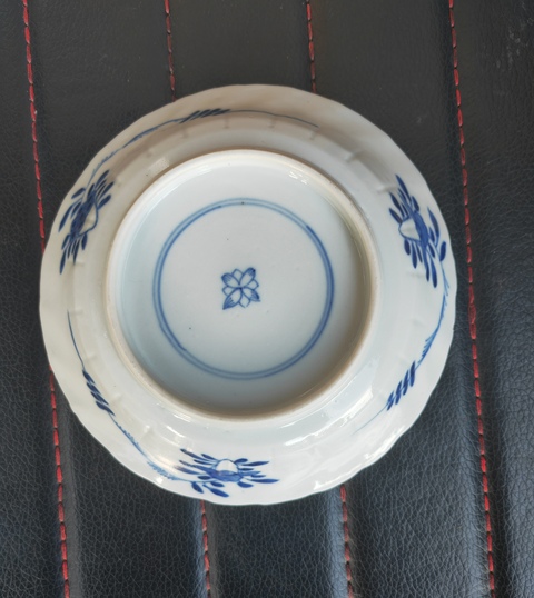 古玩陶瓷青花花卉紋杯碟，疑似復(fù)窯真品鑒賞圖