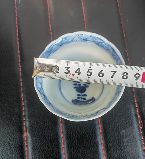 古玩陶瓷青花花卉紋杯碟，疑似復(fù)窯真品鑒賞圖