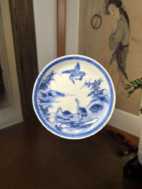 古玩陶瓷清早·青花飛鳴食宿紋碟拍賣,當(dāng)前價(jià)格1688元