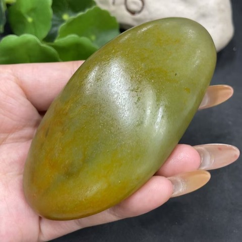 古玩玉器9天然和田玉籽料原石(未打孔) 配證書拍賣,當前價格598元