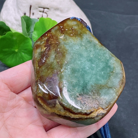 古玩玉器天然翡翠原石真品鑒賞圖