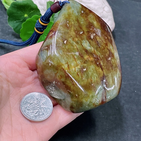 古玩玉器天然翡翠原石真品鑒賞圖