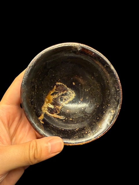 古玩陶瓷木葉盞真品鑒賞圖