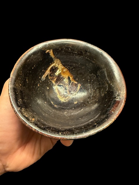 古玩陶瓷木葉盞真品鑒賞圖