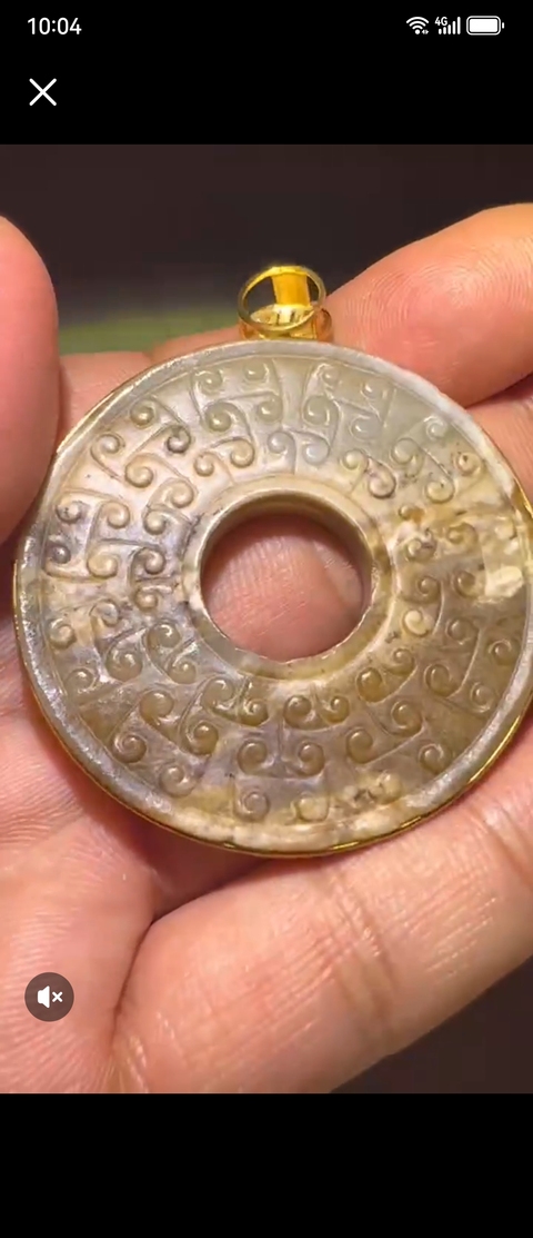 古玩玉器仿古玉璧真品鑒賞圖