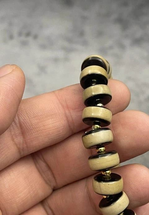 古玩玉器黃化瑪瑙藥師剁珠串拍賣，當前價格188元