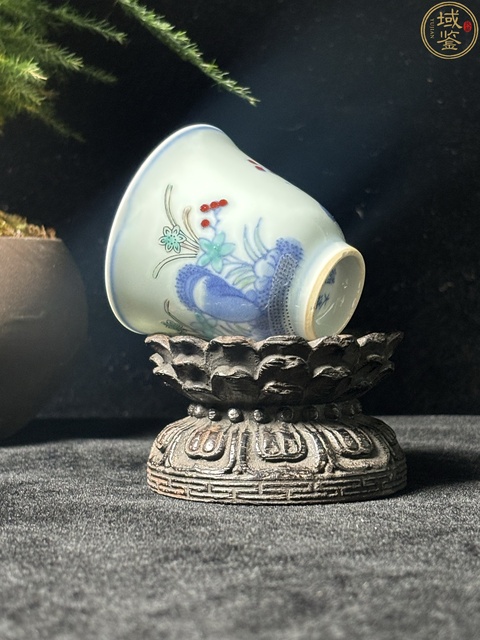 古玩陶瓷斗彩花神杯真品鑒賞圖
