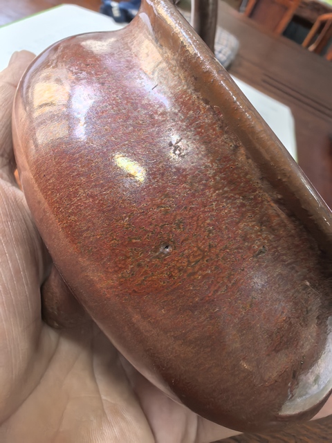 古玩陶瓷鐵銹釉香爐真品鑒賞圖