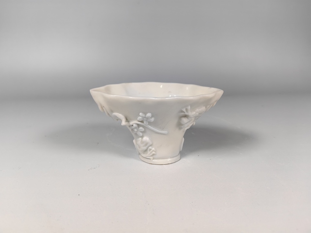 古玩陶瓷清早德化窯龍虎杯真品鑒賞圖