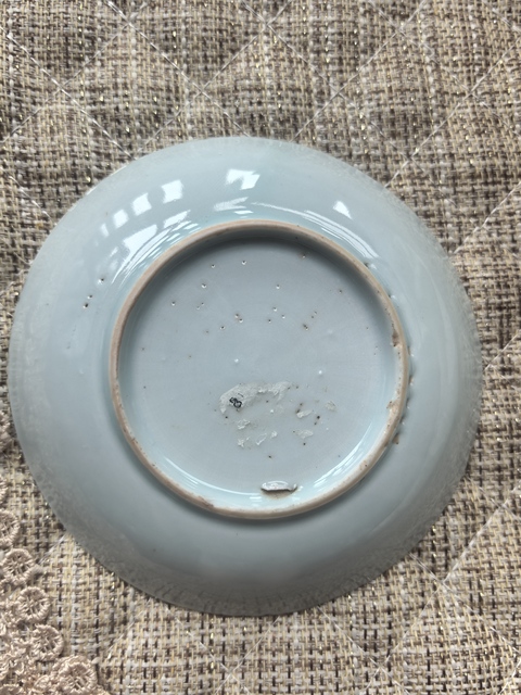 古玩陶瓷青花青花礬紅杯碟真品鑒賞圖
