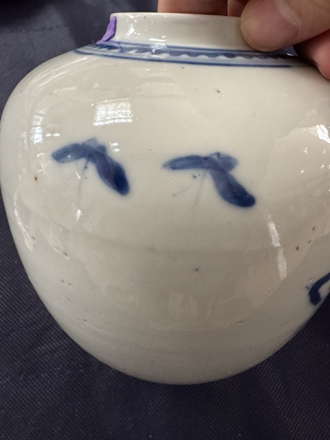 古玩陶瓷人物紋青花罐真品鑒賞圖