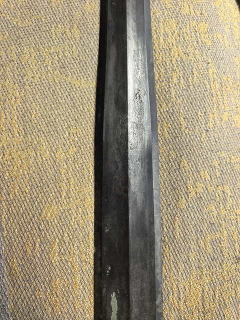 古玩銅器戰國青銅劍真品鑒賞圖