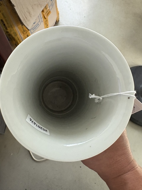 古玩陶瓷青花五彩人物故事花觚真品鑒賞圖
