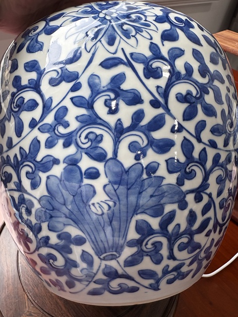 古玩陶瓷晚清青花罐真品鑒賞圖