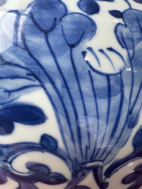 古玩陶瓷晚清青花罐真品鑒賞圖
