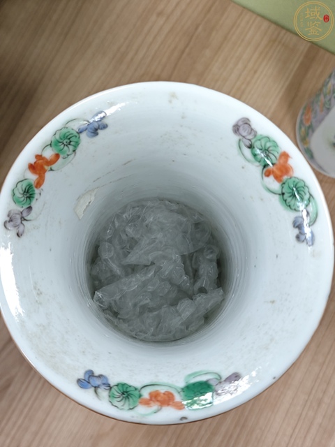 古玩陶瓷清咸豐廣五彩人物故事題材花觚，全品，全網(wǎng)唯一！拍賣，當(dāng)前價(jià)格7000元