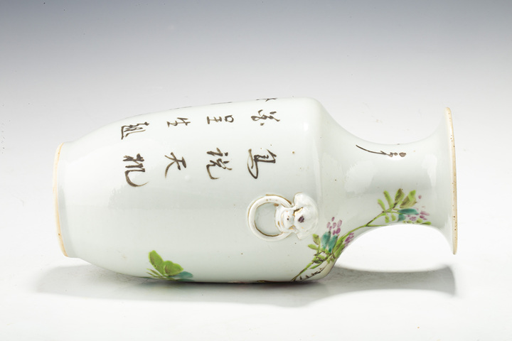 古玩陶瓷·粉彩花鳥紋獸耳瓶
真品鑒賞圖