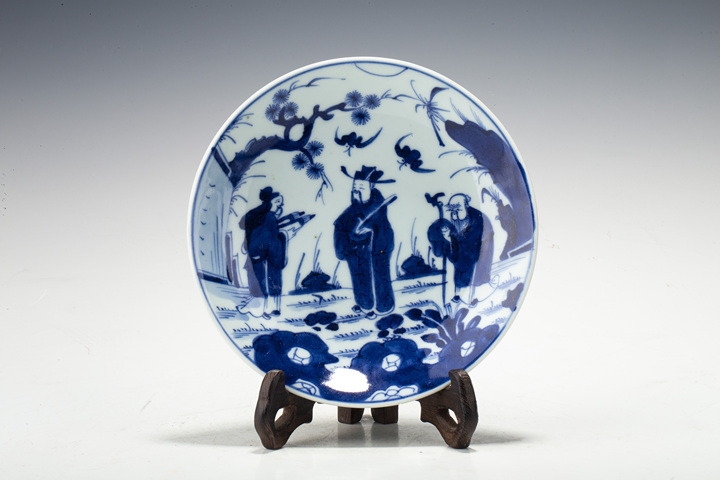 古玩陶瓷清雍正·青花三星人物紋盤
真品鑒賞圖