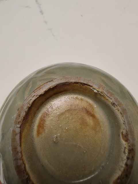 古玩陶瓷耀州窯青釉碗真品鑒賞圖