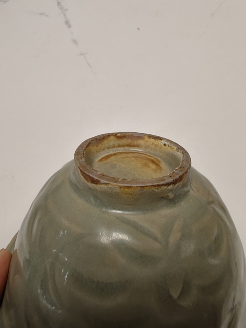 古玩陶瓷耀州窯青釉碗真品鑒賞圖