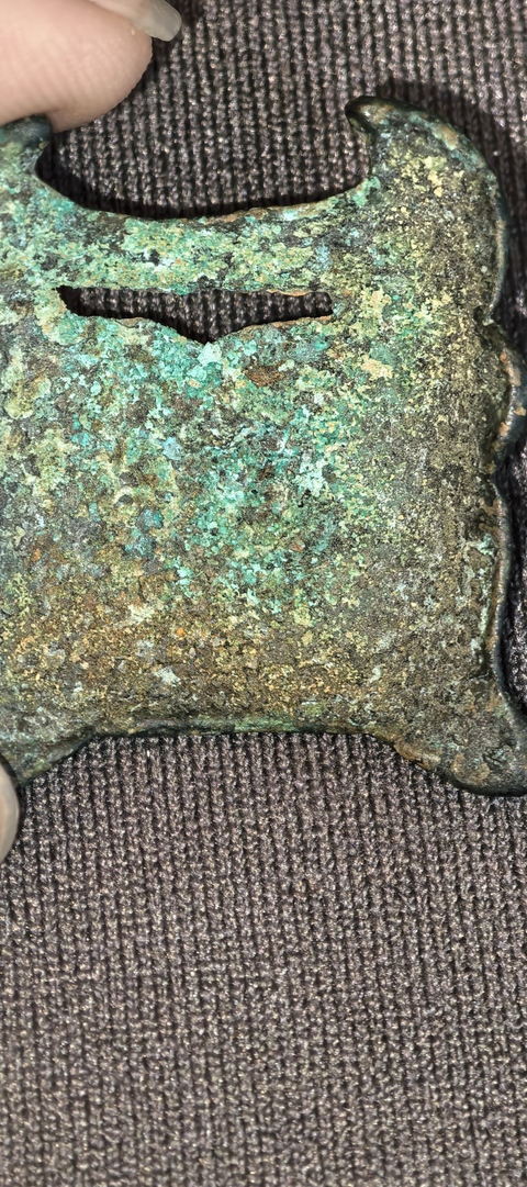 古玩銅器青銅扣飾真品鑒賞圖