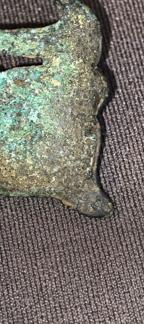 古玩銅器青銅扣飾真品鑒賞圖