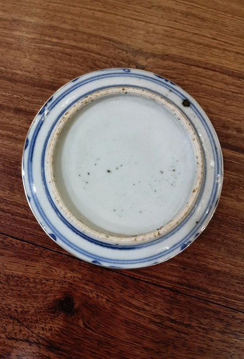 古玩陶瓷仕女紋青花標本真品鑒賞圖