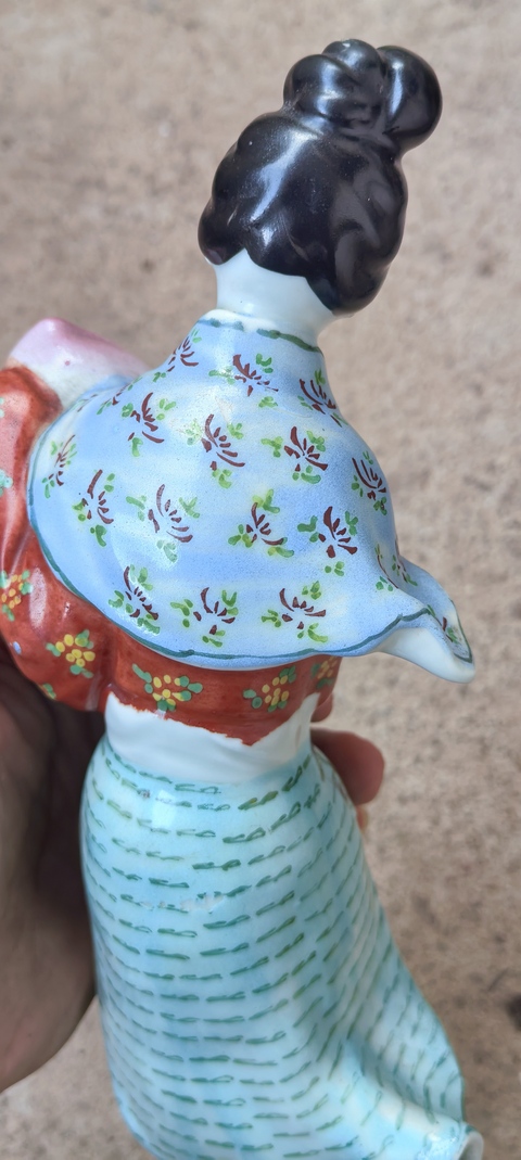 古玩陶瓷瓷塑人物像真品鑒賞圖