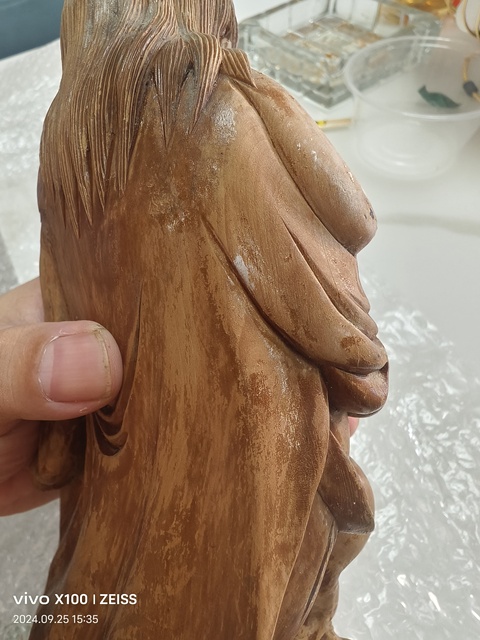 古玩雜項(xiàng)木雕劉海戲金蟾真品鑒賞圖