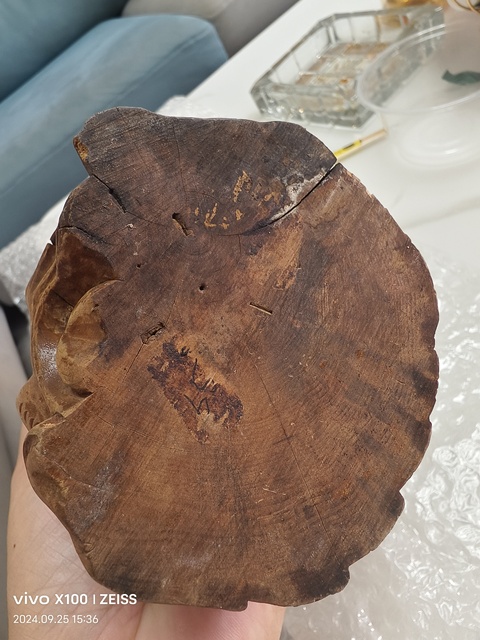 古玩雜項(xiàng)木雕劉海戲金蟾真品鑒賞圖