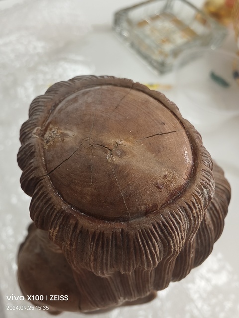古玩雜項(xiàng)木雕劉海戲金蟾真品鑒賞圖