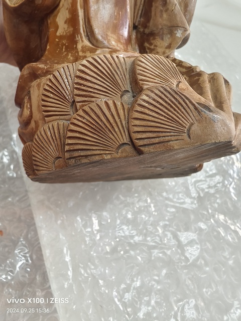 古玩雜項(xiàng)木雕劉海戲金蟾真品鑒賞圖