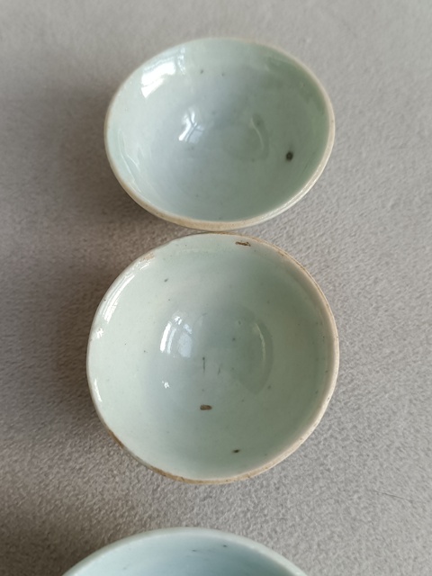 古玩陶瓷豆青釉杯拍賣,當前價格198元
