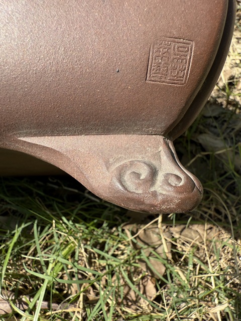 古玩雜項紫砂花盆真品鑒賞圖