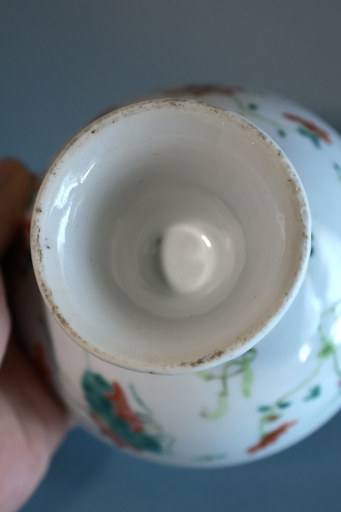 古玩陶瓷粉彩飛黃騰達圖高足盤拍賣，當前價格3150元