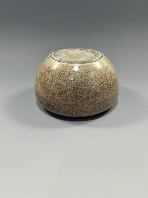 古玩陶瓷哥釉水洗真品鑒賞圖