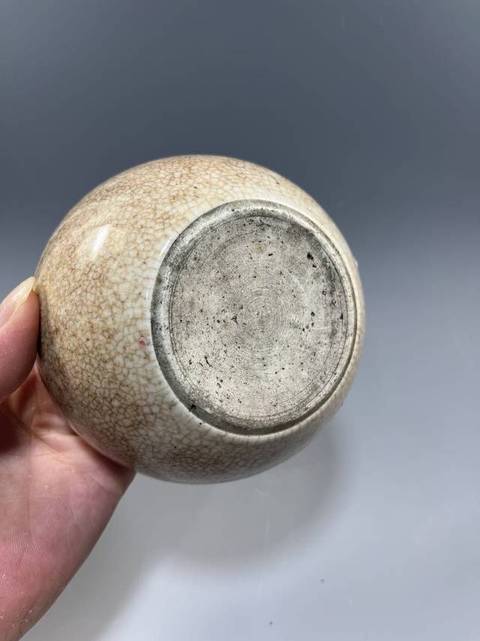 古玩陶瓷哥釉水洗真品鑒賞圖