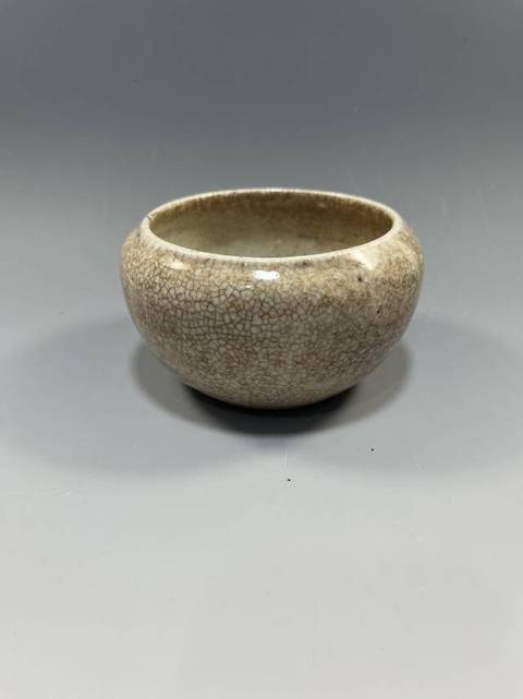 古玩陶瓷哥釉水洗真品鑒賞圖