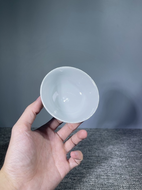 古玩陶瓷晚清民國(guó).淺絳彩竹影清風(fēng)茶碗拍賣,當(dāng)前價(jià)格750元