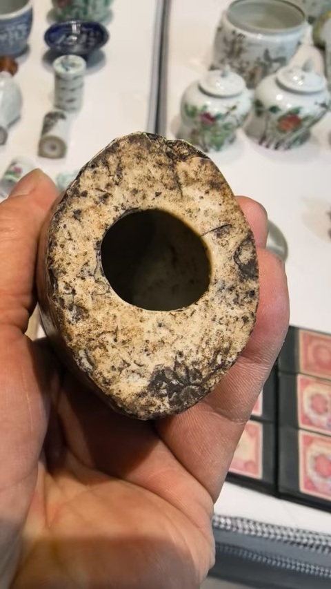 古玩陶瓷粉彩觀音真品鑒賞圖