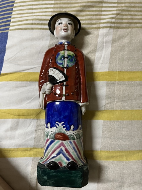古玩陶瓷人物塑像真品鑒賞圖