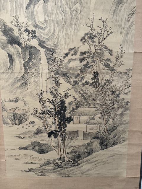 古玩字畫林泉高士真品鑒賞圖