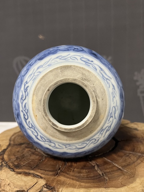 古玩陶瓷青花喜字紋罐拍賣，當(dāng)前價(jià)格1200元