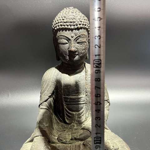 古玩銅器銅釋迦摩尼佛像真品鑒賞圖