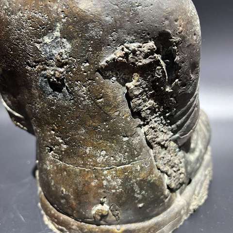 古玩銅器銅釋迦摩尼佛像真品鑒賞圖